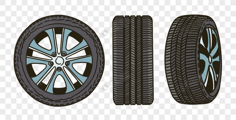 汽車輪胎元素素材 PSD格式免費(fèi)下載與設(shè)計應(yīng)用